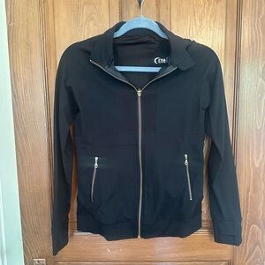 ZYIA Black Jacket with Gold Zippers